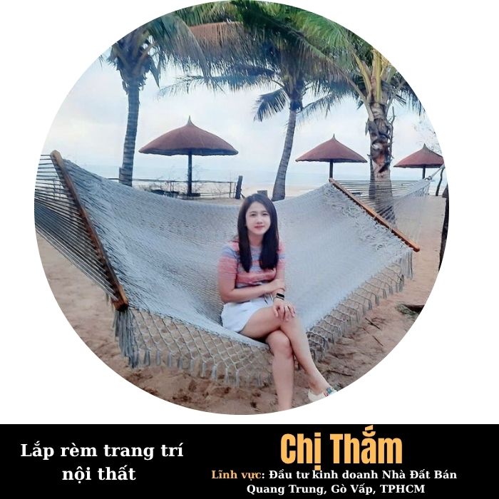 Lắp rèm cửa cho nhà phố trệt 2 lầu chị Thắm, Gò Vấp, TPHCM