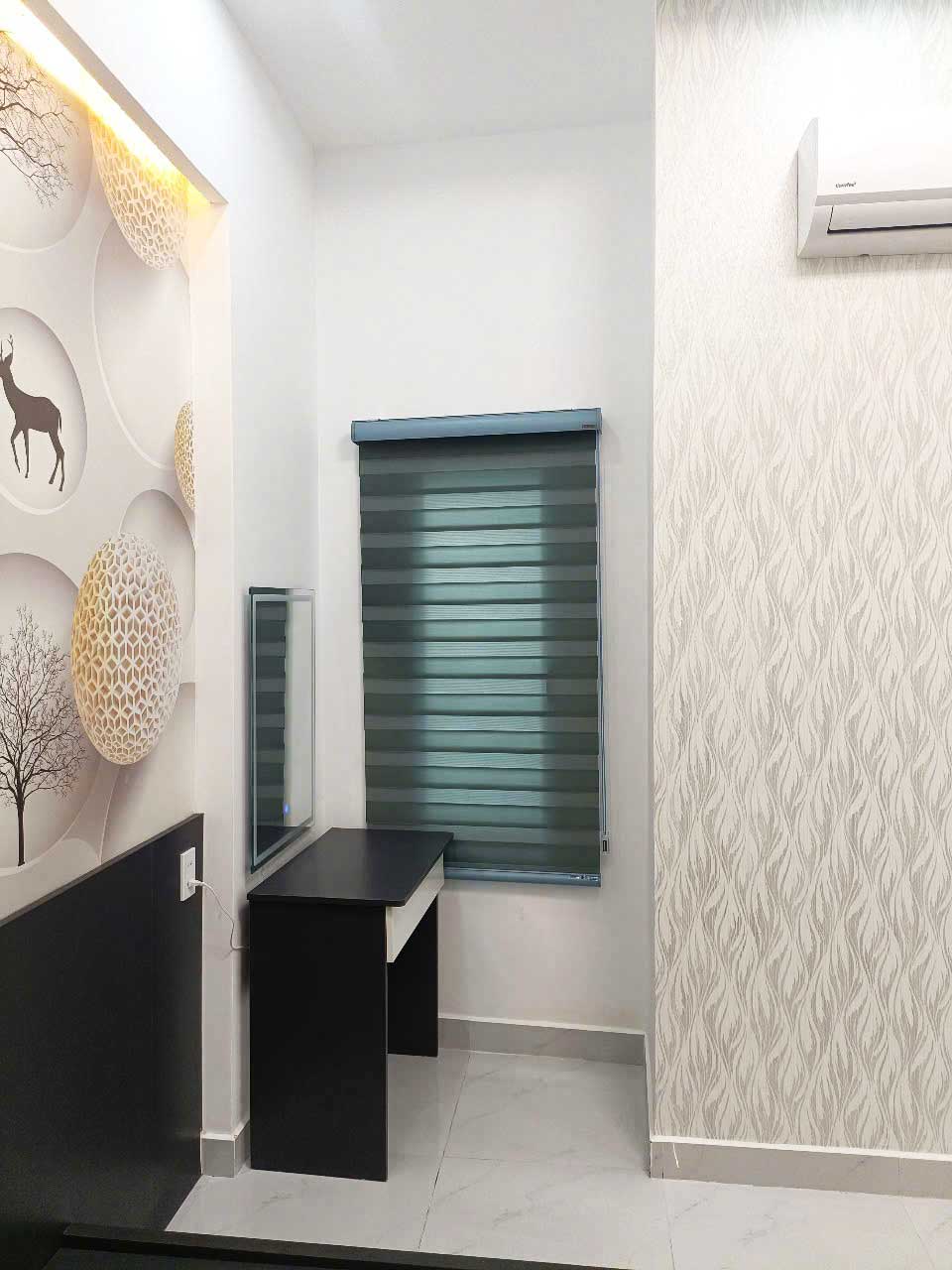 Lắp rèm cửa cho nhà phố trệt 2 lầu chị Thắm, Gò Vấp, TPHCM