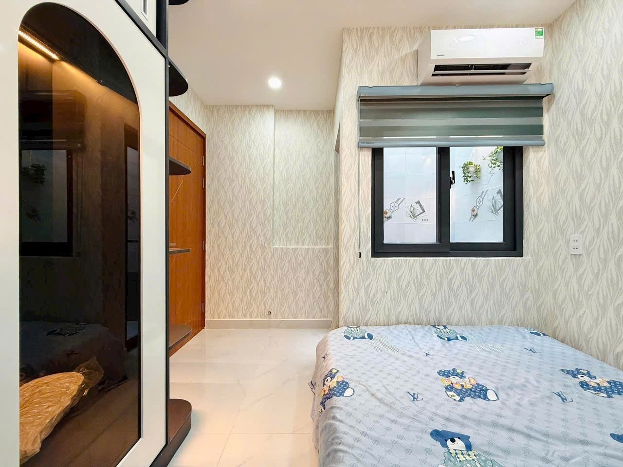Lắp rèm cửa cho nhà phố trệt 2 lầu chị Thắm, Gò Vấp, TPHCM
