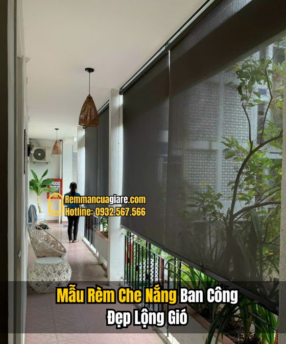 rèm cuốn che nắng mưa ban công