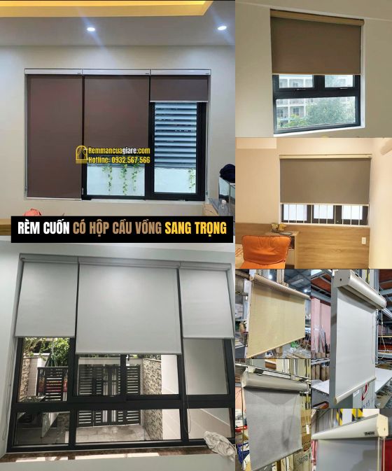 rèm cuốn hộp cầu vồng sang trọng