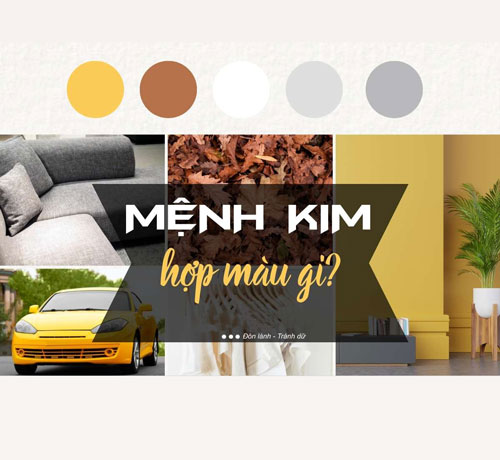 mệnh kim hợp màu gì